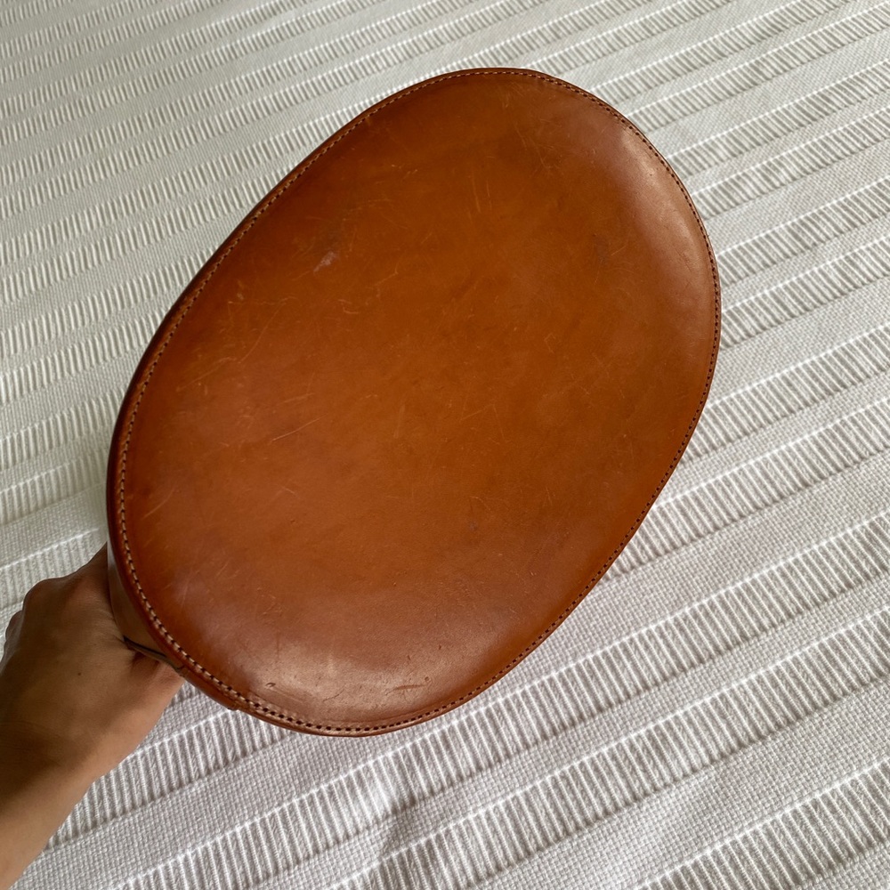 Sezane Brown Leather Bucket Bag - Picture 5 of 5
